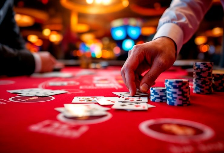 Ocean King live dealer table interface showing card layout and member interaction panel